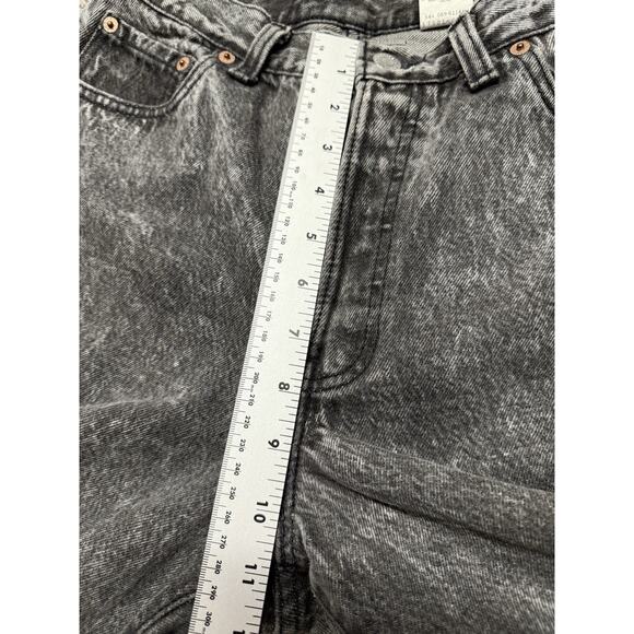 VTG Levis Button Fly Size 11 Black Acid Wash Denim Mom Jean USA Made 1980's - Picture 11 of 13